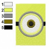 Despicable Me One Eye Embroidery Design